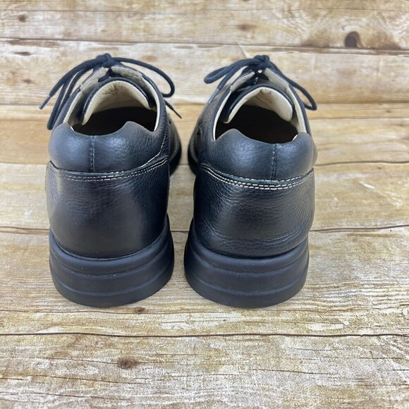 JOHNSTON & MURPHY Shuler‎ Bicycle Black Sheepskin Leather Oxfords Shoes 9 D main image 5